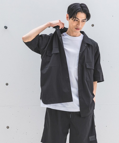 HEREIAM(ヘレイアム)の「【HEREIAM MEN】撥水/ストレッチタスランシャツ(シャツ/ブラウス・メンズ・ブラック/ライトグレー・MEDIUM/LARGE)」の7枚目の写真