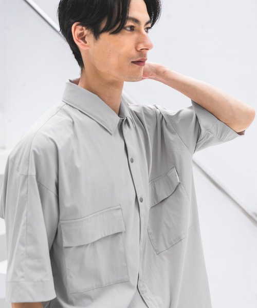 HEREIAM(ヘレイアム)の「【HEREIAM MEN】撥水/ストレッチタスランシャツ(シャツ/ブラウス・メンズ・ブラック/ライトグレー・MEDIUM/LARGE)」の15枚目の写真