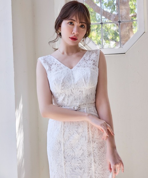 ワンピース Waltz Floral Lace Belted Dress Waltz Floral Lace Belted Dress 【公式通販】