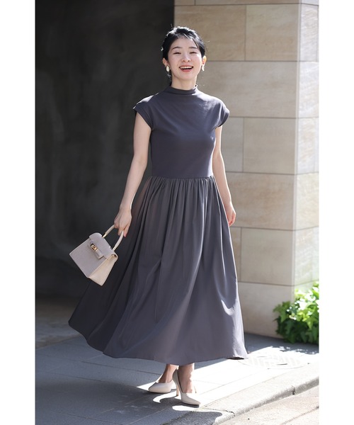 cawaii(カワイイ)の「5秒で決まる服選びワンピース(ワンピース・レディース・グレー/ブラック/ネイビー・FREE/M/L/XL)」の6枚目の写真