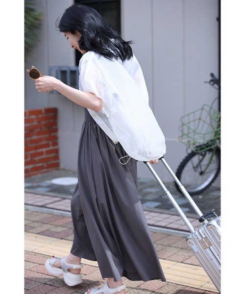 cawaii(カワイイ)の「5秒で決まる服選びワンピース(ワンピース・レディース・グレー/ブラック/ネイビー・FREE/M/L/XL)」の14枚目の写真