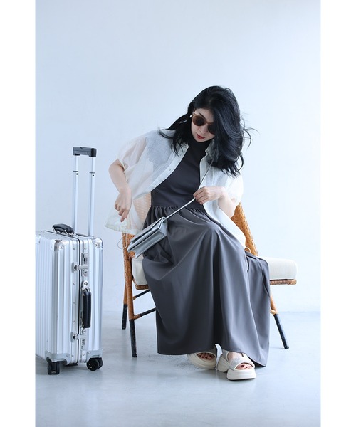 cawaii(カワイイ)の「5秒で決まる服選びワンピース(ワンピース・レディース・グレー/ブラック/ネイビー・FREE/M/L/XL)」の15枚目の写真