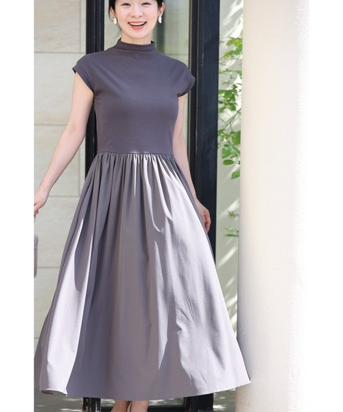 cawaii（カワイイ）の「5秒で決まる服選びワンピース（ワンピース・レディース・グレー/ブラック/ネイビー・FREE/S～Ｍ/L～LL/3L～4L）」の5枚目の写真