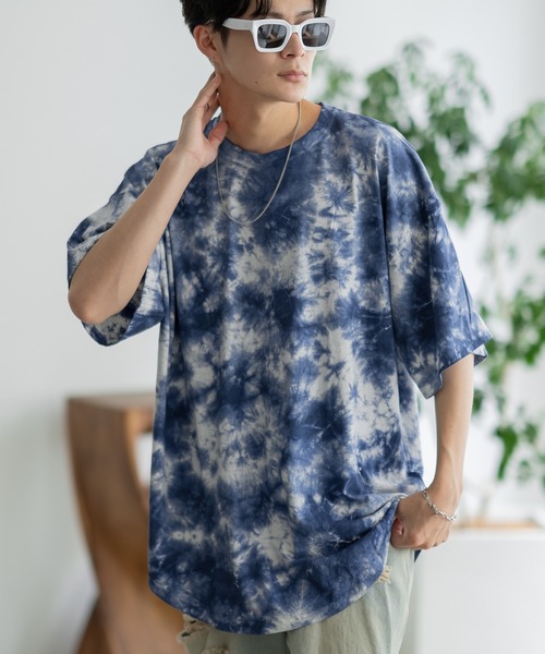 improves（インプローブス）の「タイダイ オーバーサイズ 半袖Tシャツ（Tシャツ/カットソー・メンズ・グレー/ネイビー/パープル/ブラック・MEDIUM/X-LARGE/LARGE）」の3枚目の写真