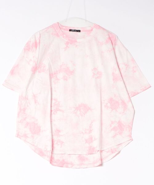 improves(インプローブス)の「タイダイ オーバーサイズ 半袖Tシャツ(Tシャツ/カットソー・メンズ・グレー/ネイビー/パープル/ブラック/ピンク/オレンジ・MEDIUM/X-LARGE/LARGE)」の5枚目の写真