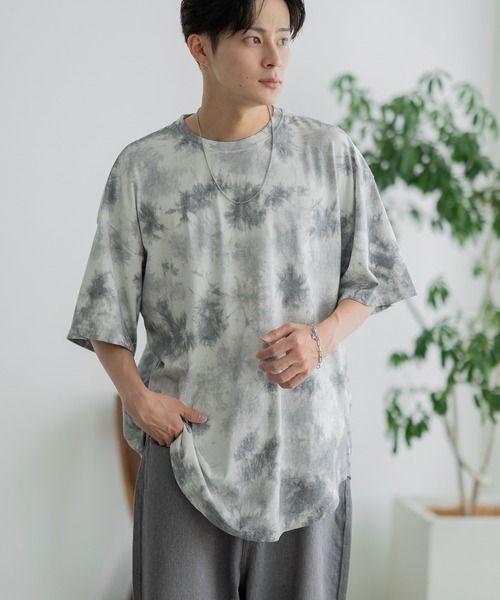 improves（インプローブス）の「タイダイ オーバーサイズ 半袖Tシャツ（Tシャツ/カットソー・メンズ・グレー/ネイビー/パープル/ブラック・MEDIUM/X-LARGE/LARGE）」の17枚目の写真