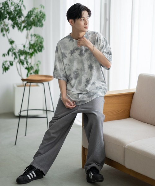 improves（インプローブス）の「タイダイ オーバーサイズ 半袖Tシャツ（Tシャツ/カットソー・メンズ・グレー/ネイビー/パープル/ブラック・MEDIUM/X-LARGE/LARGE）」の19枚目の写真