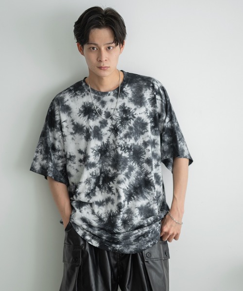 improves（インプローブス）の「タイダイ オーバーサイズ 半袖Tシャツ（Tシャツ/カットソー・メンズ・グレー/ネイビー/パープル/ブラック・MEDIUM/X-LARGE/LARGE）」の21枚目の写真