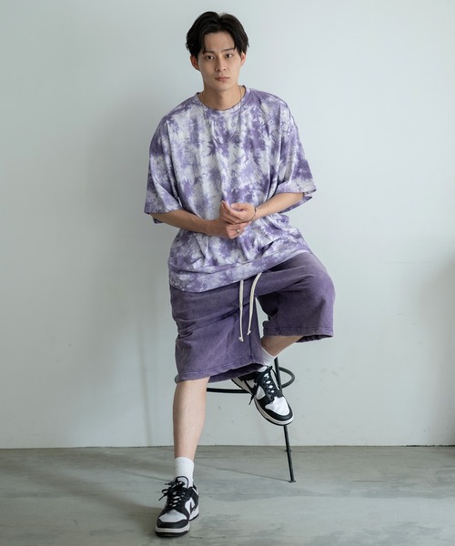 improves（インプローブス）の「タイダイ オーバーサイズ 半袖Tシャツ（Tシャツ/カットソー・メンズ・グレー/ネイビー/パープル/ブラック・MEDIUM/X-LARGE/LARGE）」の14枚目の写真