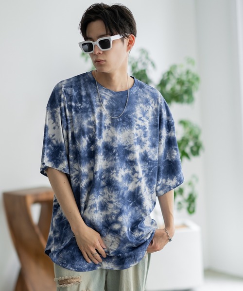 improves（インプローブス）の「タイダイ オーバーサイズ 半袖Tシャツ（Tシャツ/カットソー・メンズ・グレー/ネイビー/パープル/ブラック・MEDIUM/X-LARGE/LARGE）」の9枚目の写真