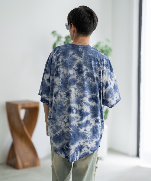 improves（インプローブス）の「タイダイ オーバーサイズ 半袖Tシャツ（Tシャツ/カットソー・メンズ・グレー/ネイビー/パープル/ブラック・MEDIUM/X-LARGE/LARGE）」の10枚目の写真