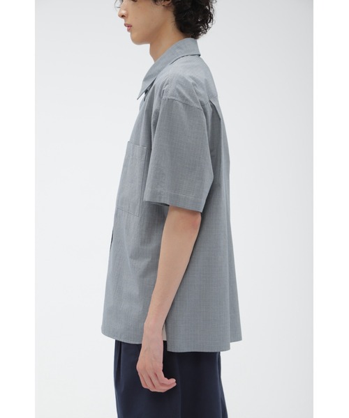 MHL.（エムエイチエル）の「TINY GINGHAM COTTON（シャツ/ブラウス・メンズ・ブルー・SMALL/MEDIUM/LARGE）」の3枚目の写真