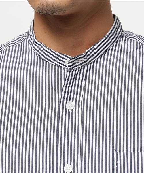 OUTLET（アウトレット）の「【CIAOPANIC TYPY】ブロードバンドカラーシャツ（シャツ/ブラウス・メンズ・ブルー/ベージュ/ネイビー/サンドベージュ・MEDIUM/LARGE）」の8枚目の写真