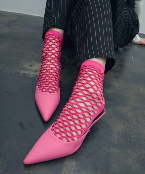 【新品】GUCCI 靴下　20㎝〜22㎝　M ピンク　メッシュソックス 新品】GUCCI 靴下 20㎝〜22㎝ M ピンク メッシュソックス 靴下 サイズ 子供