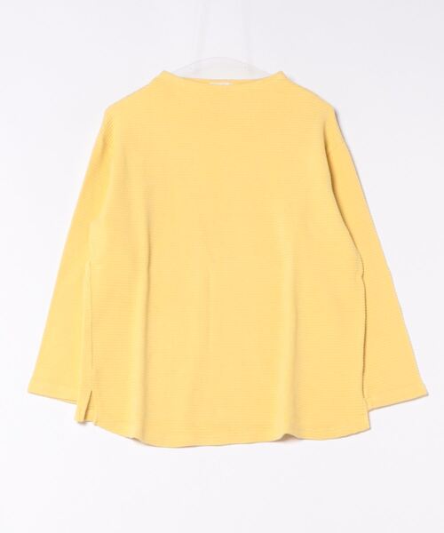 Plantation(プランテーション)の「ストレッチワッフル / プルオーバー / (O)(Tシャツ/カットソー・レディース・オフホワイト/ブラック/イエロー・02)」の3枚目の写真