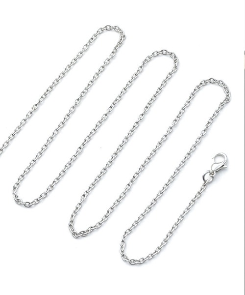 DiamondHearts（ダイヤモンドハーツ）の「シンプルチェーンネックレス（ネックレス・メンズ・シルバー・45cm/50cm/55cm/60cm）」の3枚目の写真