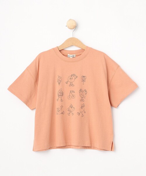 SHOO・LA・RUE(シューラルー)の「◆【110-140cm/リンク】BIGシルエット プリントTシャツ(Tシャツ/カットソー・キッズ・ベージュ系その他4/オレンジ系その他5/ブラック系6/ホワイト系その他6・11/12/13/14)」の4枚目の写真