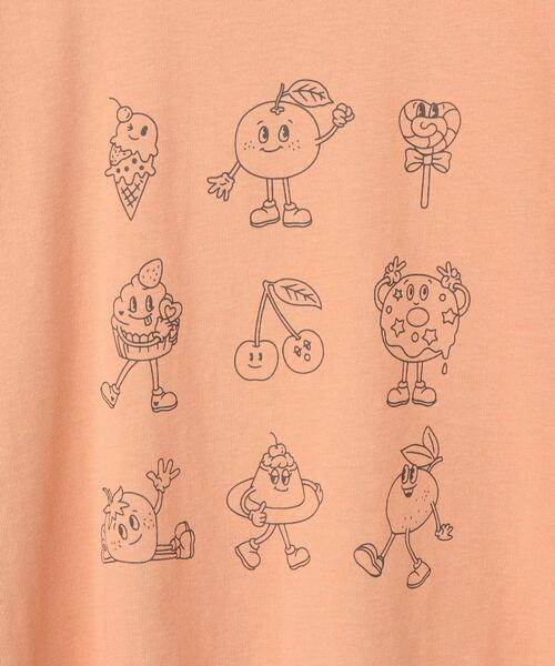 SHOO・LA・RUE(シューラルー)の「◆【110-140cm/リンク】BIGシルエット プリントTシャツ(Tシャツ/カットソー・キッズ・ベージュ系その他4/オレンジ系その他5/ブラック系6/ホワイト系その他6・11/12/13/14)」の11枚目の写真