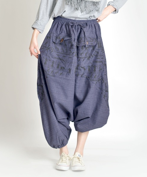 【MARAI】壁画風イラストサルエルパンツ（その他パンツ）｜MARAI（マーライ）