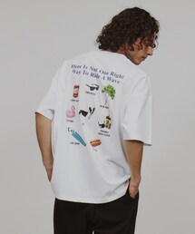 ◆モチーフバックプリントTシャツ