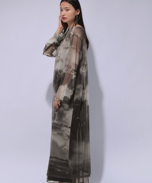 HARE（ハレ）の「ヴィンテージシアーワンピース(HARE)（ワンピース・レディース・ブラック/マルチ・FREE）」の11枚目の写真