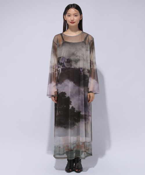 HARE（ハレ）の「ヴィンテージシアーワンピース(HARE)（ワンピース・レディース・ブラック/マルチ・FREE）」の13枚目の写真