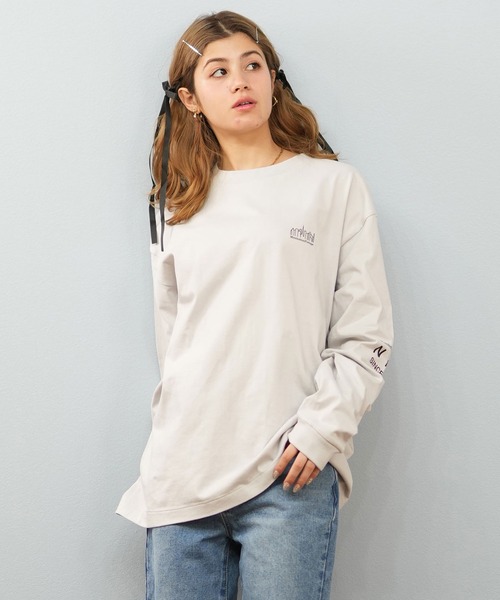 Manhattan Portage マンハッタンポーテージ レディース オーバーサイズ 長袖Tシャツ ロンT 長T プリントTシャツ 送料無料 MP-L152 mp-l149-2.jpg