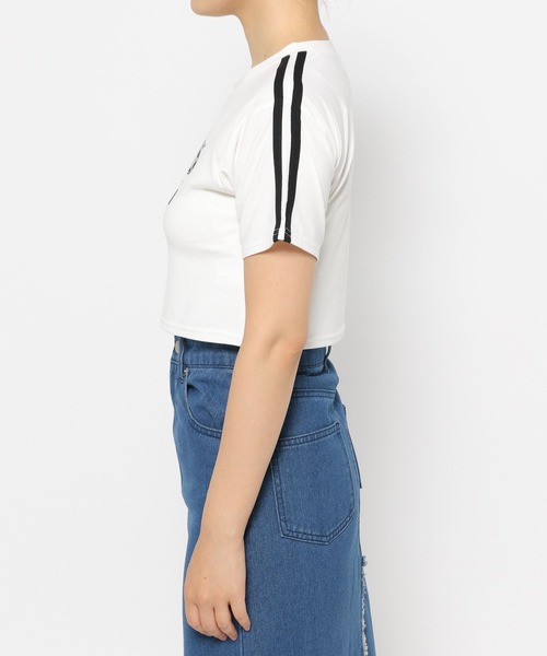 3.3 Field Trip （3.3フィールドトリップ）の「3.3 Field Trip／ラインロゴクロップT（Tシャツ/カットソー・レディース・ネイビー/ブラック/ホワイト・FREE）」の6枚目の写真