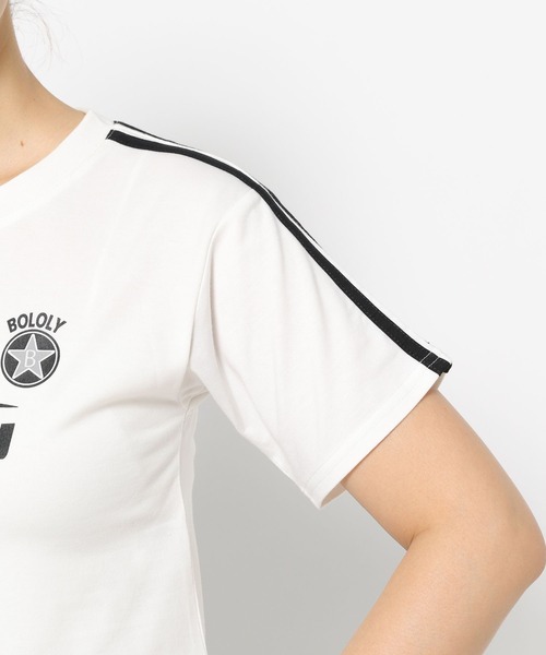 3.3 Field Trip （3.3フィールドトリップ）の「3.3 Field Trip／ラインロゴクロップT（Tシャツ/カットソー・レディース・ネイビー/ブラック/ホワイト・FREE）」の9枚目の写真