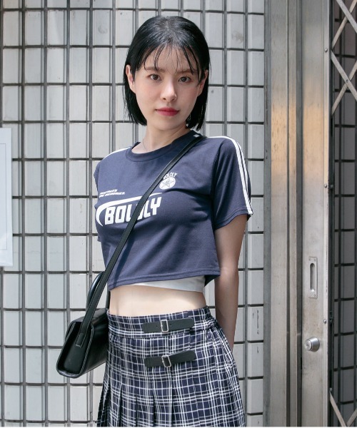 3.3 Field Trip （3.3フィールドトリップ）の「3.3 Field Trip／ラインロゴクロップT（Tシャツ/カットソー・レディース・ネイビー/ブラック/ホワイト・FREE）」の19枚目の写真