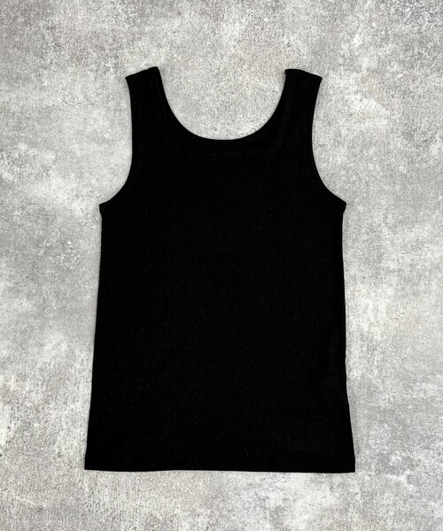 fredy emue（フレディエミュ）の「ラメテレコ/ボーダー２WAY タンクトップ（タンクトップ・レディース・アイボリー/ブラウン系その他/ブラック/ライトグレー/ブラック系その他・38）」の3枚目の写真