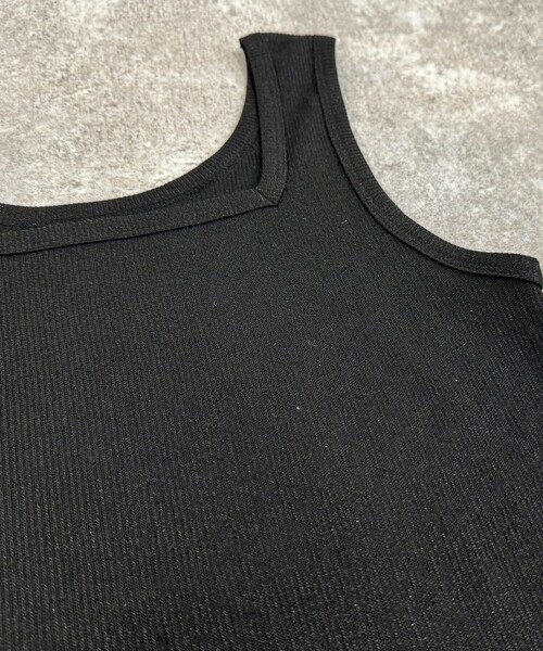 fredy emue（フレディエミュ）の「ラメテレコ/ボーダー２WAY タンクトップ（タンクトップ・レディース・アイボリー/ブラウン系その他/ブラック/ライトグレー/ブラック系その他・38）」の7枚目の写真