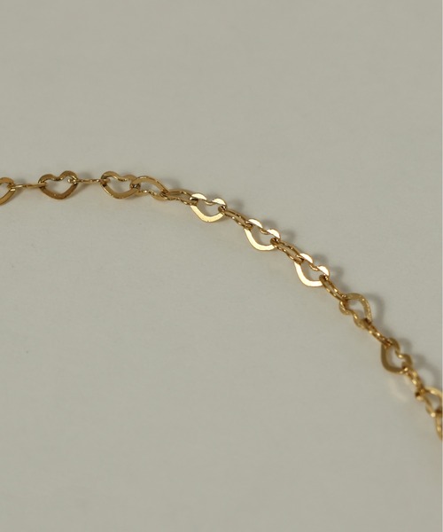 ORLEAN（オルレアン）の「金属アレルギー対応 ハートチェーンアンクレット サージカルステンレス（アンクレット・レディース・ゴールド/シルバー・フリー）」の5枚目の写真