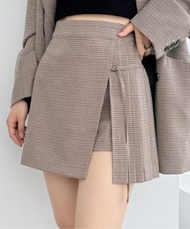 Heather | プリーツラップミニスカート　140752(スカート)