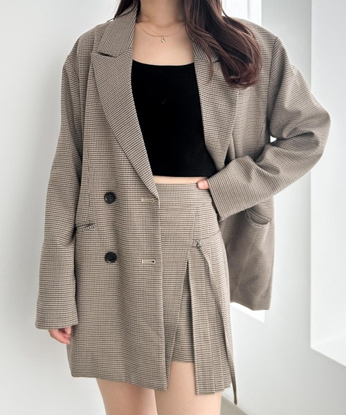 Heather（ヘザー）の「プリーツラップミニスカート　140752（スカート・レディース・グレー系その他/ベージュ系その他/チャコールグレー・M/S）」の17枚目の写真