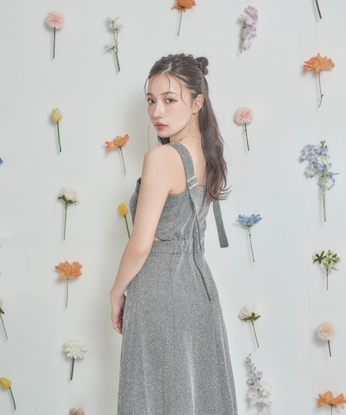 ANDGEEBEE（アンジービー）の「ヘリンボーンカットソージャンスカ（ワンピース・レディース・ブラック×ホワイト/ブラック・FREE）」の6枚目の写真