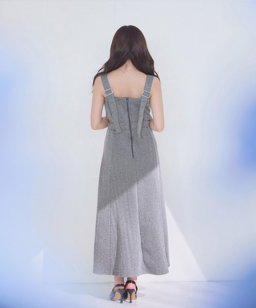 ANDGEEBEE（アンジービー）の「ヘリンボーンカットソージャンスカ（ワンピース・レディース・ブラック×ホワイト/ブラック・FREE）」の9枚目の写真