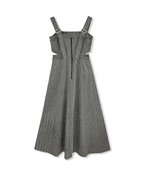 ANDGEEBEE（アンジービー）の「ヘリンボーンカットソージャンスカ（ワンピース・レディース・ブラック×ホワイト/ブラック・FREE）」の11枚目の写真