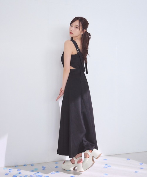 ANDGEEBEE（アンジービー）の「ヘリンボーンカットソージャンスカ（ワンピース・レディース・ブラック×ホワイト/ブラック・FREE）」の12枚目の写真