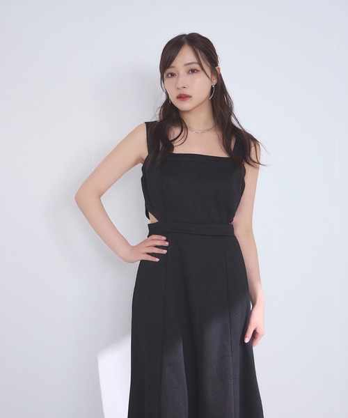 ANDGEEBEE（アンジービー）の「ヘリンボーンカットソージャンスカ（ワンピース・レディース・ブラック×ホワイト/ブラック・FREE）」の14枚目の写真