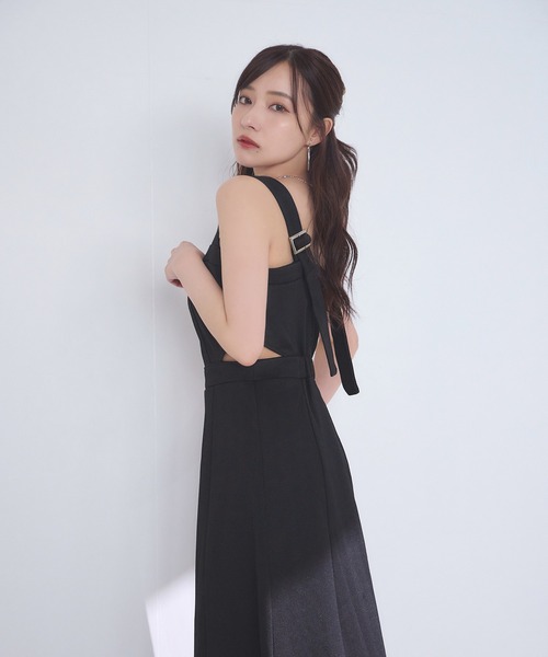 ANDGEEBEE（アンジービー）の「ヘリンボーンカットソージャンスカ（ワンピース・レディース・ブラック×ホワイト/ブラック・FREE）」の15枚目の写真