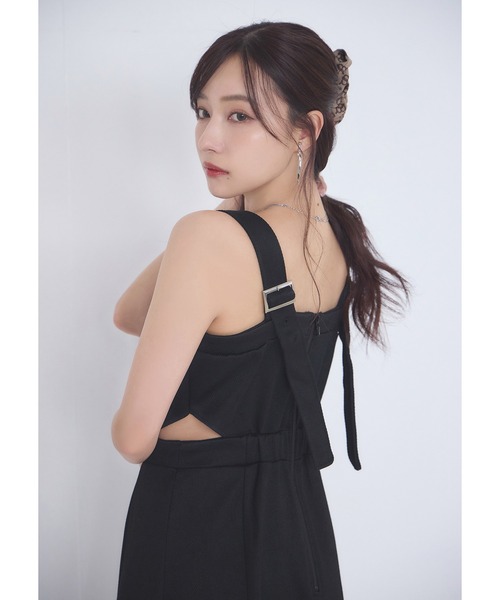 ANDGEEBEE（アンジービー）の「ヘリンボーンカットソージャンスカ（ワンピース・レディース・ブラック×ホワイト/ブラック・FREE）」の16枚目の写真