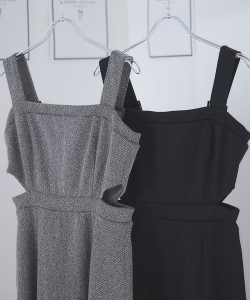 ANDGEEBEE（アンジービー）の「ヘリンボーンカットソージャンスカ（ワンピース・レディース・ブラック×ホワイト/ブラック・FREE）」の19枚目の写真