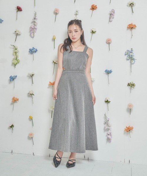 ANDGEEBEE（アンジービー）の「ヘリンボーンカットソージャンスカ（ワンピース・レディース・ブラック×ホワイト/ブラック・FREE）」の20枚目の写真