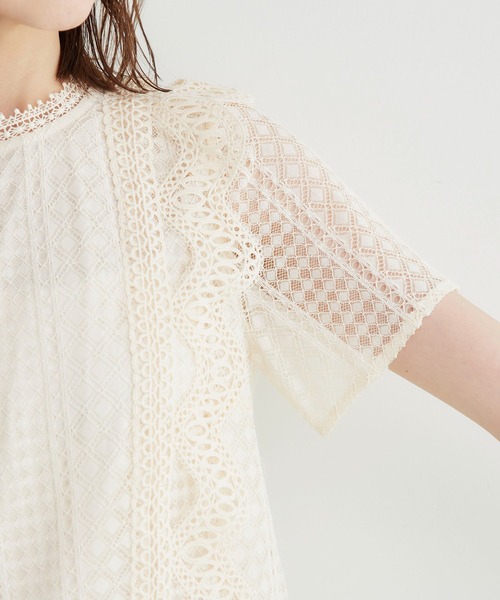 ROPE' PICNIC(ロペピクニック)の「ショート丈レースブラウス(シャツ/ブラウス・レディース・オフホワイト/ブラック・38)」の22枚目の写真