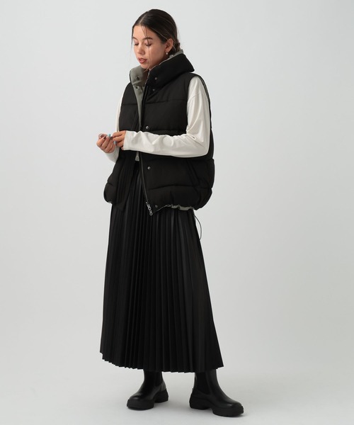 BAYFLOW（ベイフロー）の「リバーシブルパファーベスト（ベスト・レディース・ブラウン/ブラック・SMALL/MEDIUM）」の4枚目の写真