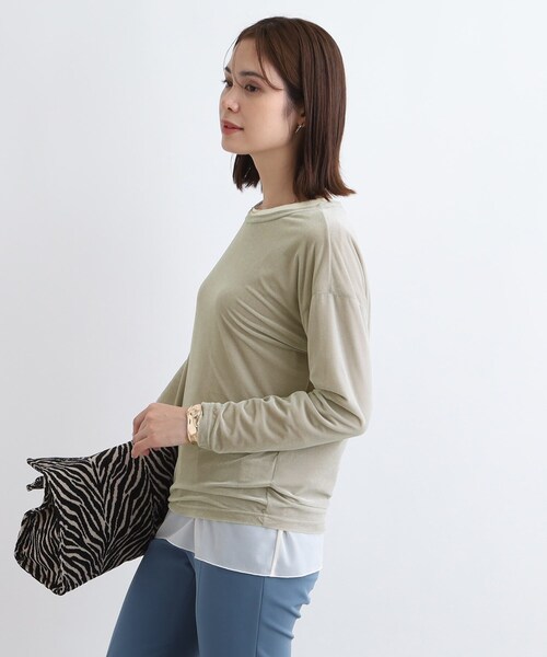 トップス kayo メッシュベロア カットソー トップス