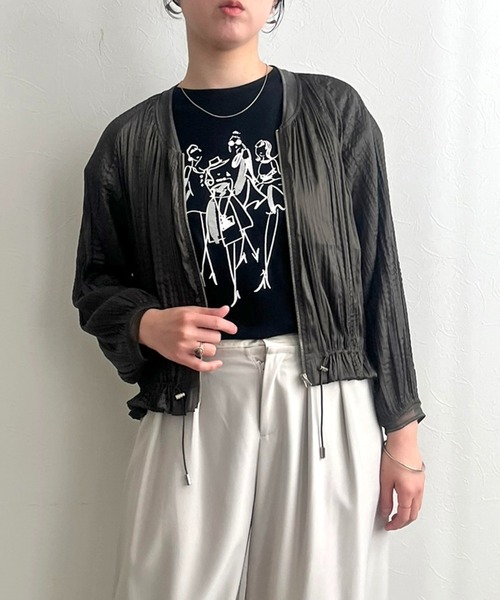 【セール】ランダムプリーツブルゾン（ブルゾン）｜LHELBIE（レルビエ）