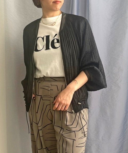 【セール】ランダムプリーツブルゾン（ブルゾン）｜LHELBIE（レルビエ）