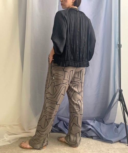 【セール】ランダムプリーツブルゾン（ブルゾン）｜LHELBIE（レルビエ）